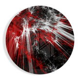 Red Explosion Glass Wall Art.